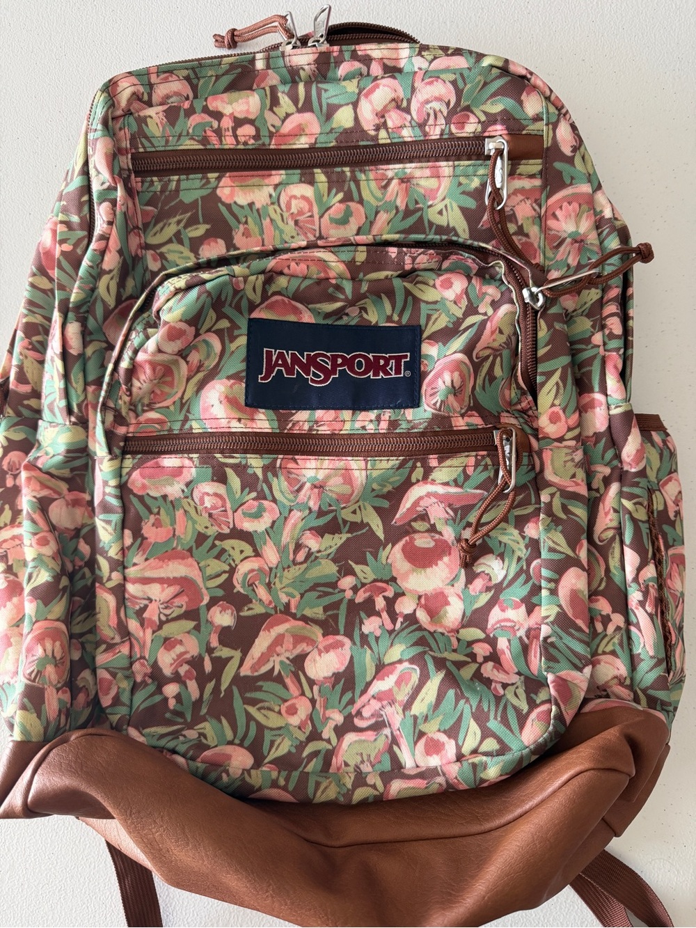 JanSport Cool Student Backpack 34L Painterly Mushroom
